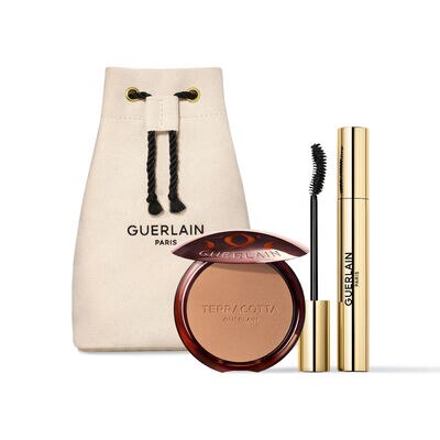 MAKEUP SET TERRACOTA BRONZER POWDER+ MASCARA NOIR (SET DE MAQUILLAJE)